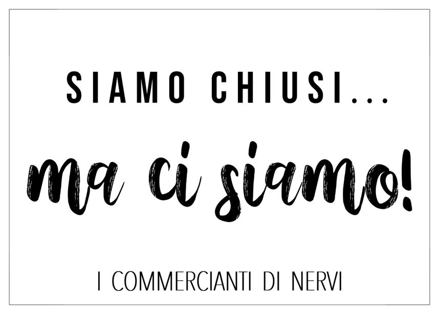 Le serrande dei negozi di Nervi si alzano per protesta: “Siamo chiusi...ma ci siamo!”