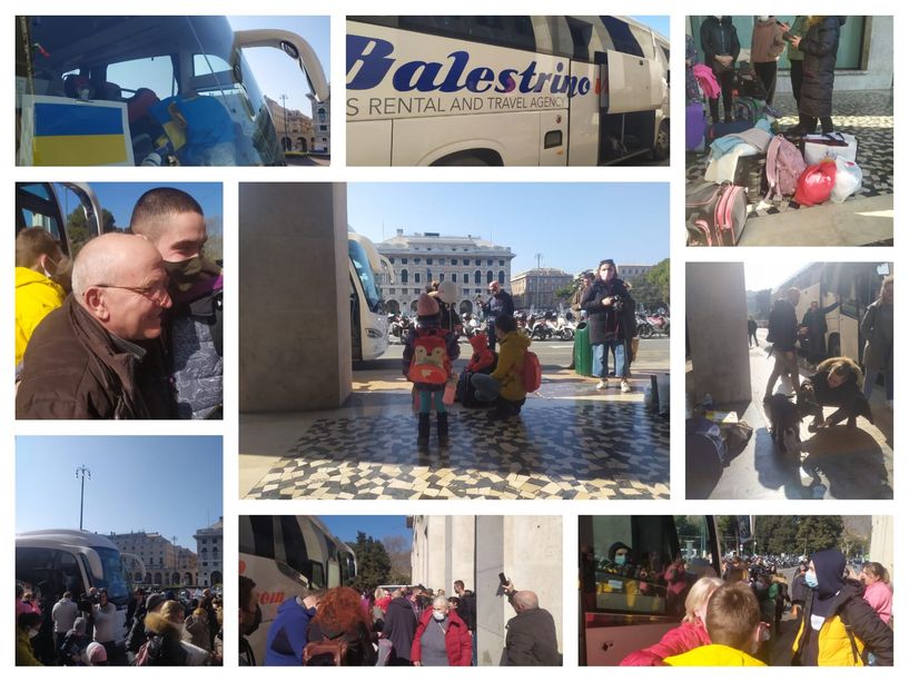 Ucraina, altri cinquanta profughi a Genova, la disperazione di chi scappa dalla guerra: &quot;Mio nipote ripete solo 'Ho paura, salvatemi'&quot; (Foto e Video)