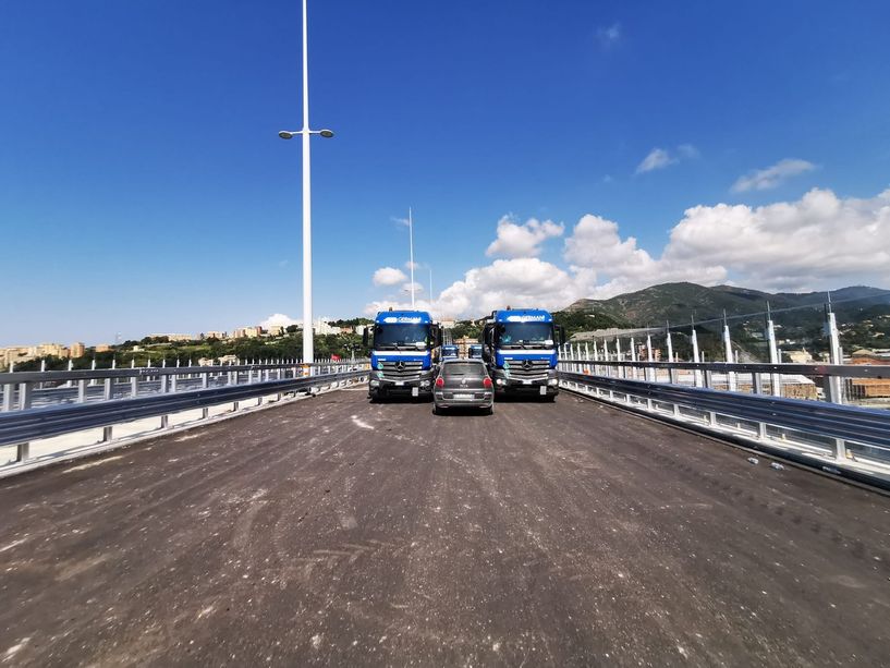 Nuovo ponte sul Polcevera, Toti: &quot;Iniziate le prove di collaudo&quot; (FOTO)