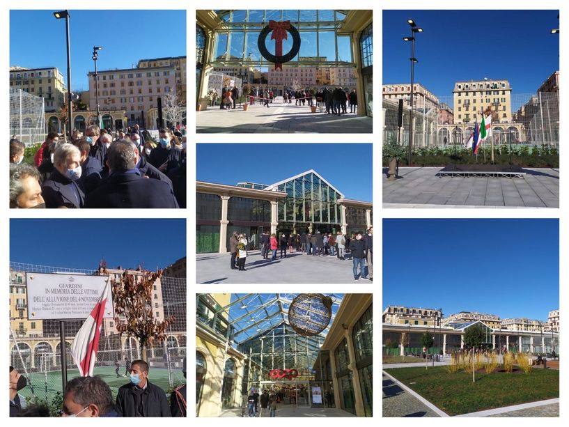 Corso Sardegna, inaugurati il nuovo mercato e il parco dedicato alle vittime dell'alluvione del 2011 (Foto e Video)