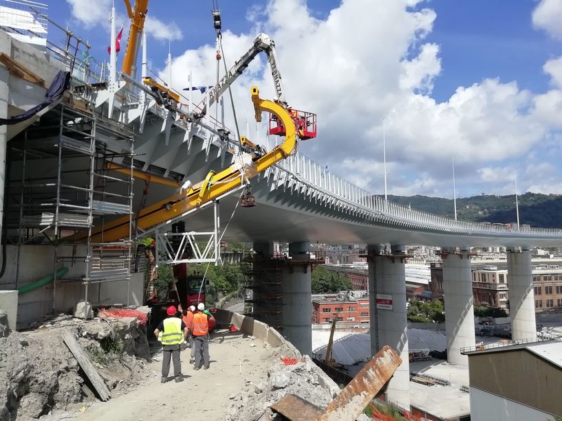 Iit e Camozzi: completati i robot per la sicurezza del nuovo ponte di Genova [FOTO]