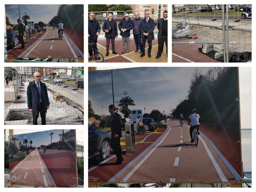 Pista ciclabile di corso Italia, a metà aprile l'apertura del primo lotto, "Non ci saranno problemi per il traffico" (Foto e Video)
