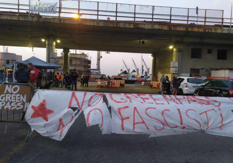 Porto di Genova, quinto giorno di protesta silenziosa in varco Etiopia (FOTO e VIDEO)