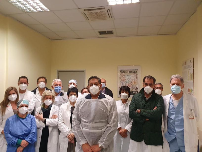 Sopralluogo del presidente Toti all'ospedale Villa Scassi (VIDEO)