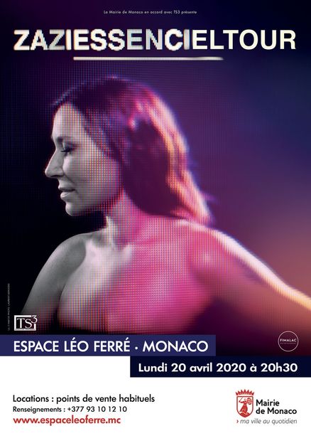 La famosa cantante Zazie allo spazio Leo Ferré di Monaco il 20 aprile