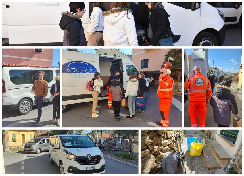Imperia: arrivati dopo 26 ore di viaggio i quattro rifugiati dall'Ucraina trasportati dalla Croce Verde Intemelia (Foto e Video)