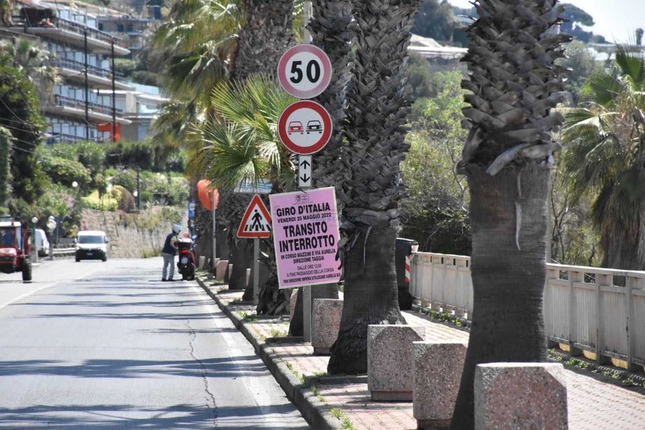 Sanremo: la città si prepara per accogliere il Giro d’Italia, ecco il programma della giornata e tutti i divieti