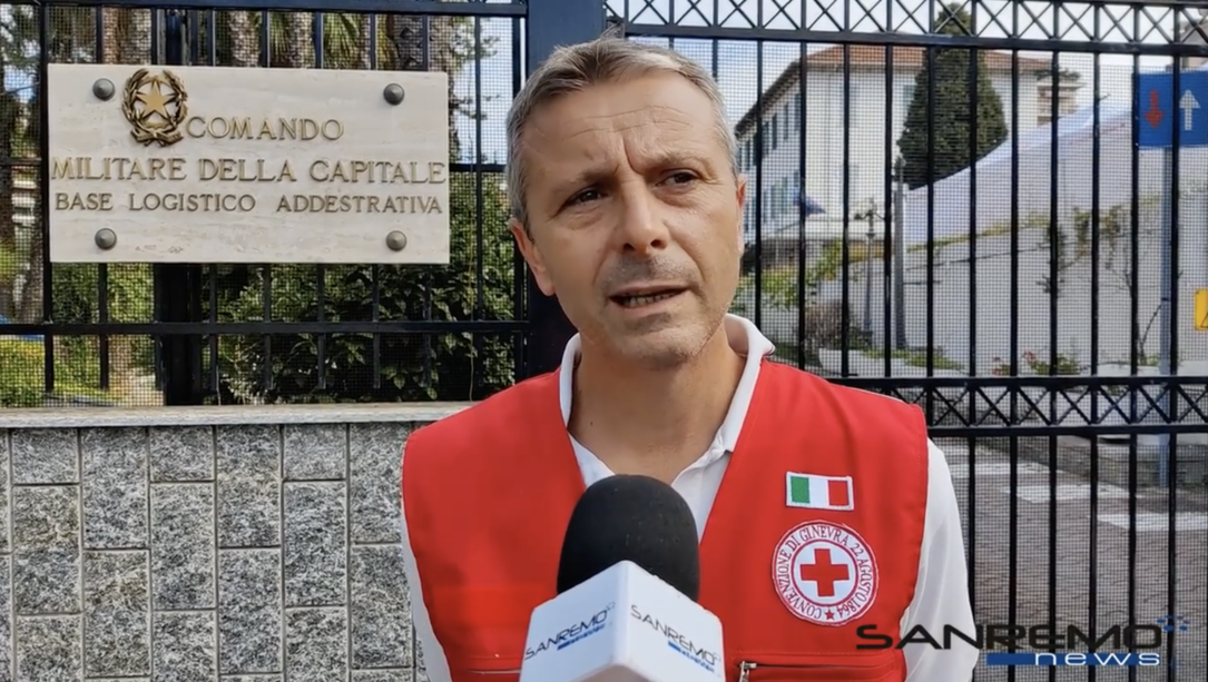 Sanremo: sono 121 i rifugiati in arrivo alla base logistica, intervista al presidente della Cri Ettore Guazzoni (Video)