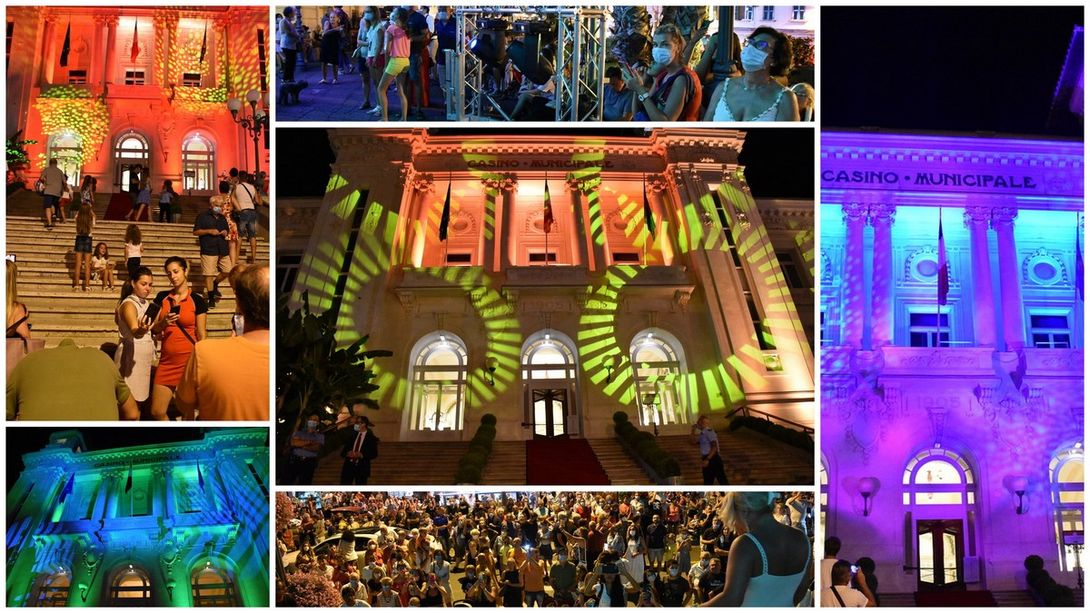 Sanremo: il Ferragosto da 'tutto esaurito' accompagnato dallo spettacolo di luci e musica del Casinò (Foto e Video)