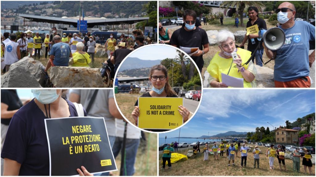 Ventimiglia: Amnesty celebra la giornata mondiale del rifugiato, alla frontiera irrompe la storia di Moussa Balde
