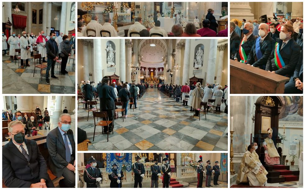 Imperia in festa: oggi si celebra San Leonardo patrono della città, le immagini della Santa Messa (Foto)