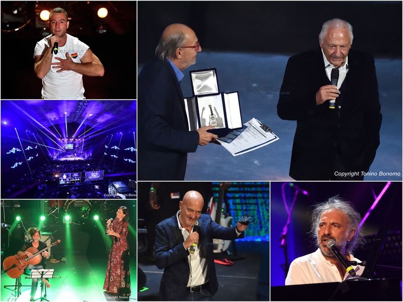 Il 44° Premio Tenco si chiude con l’omaggio alla leggenda Mogol, standing ovation all’Ariston (Foto)