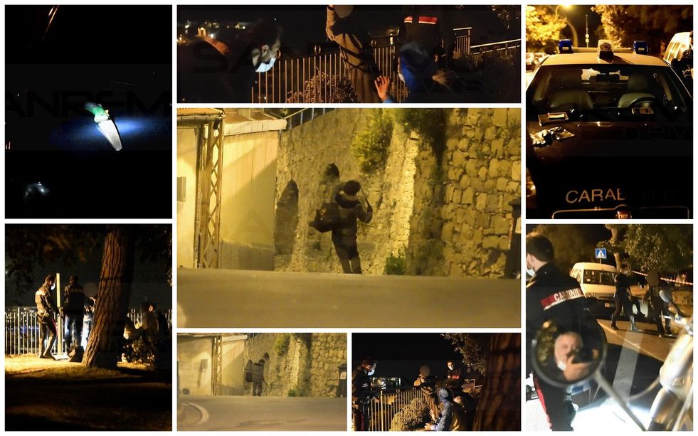 Sanremo: ubriaco cammina con un coltello da 30cm in mezzo alla strada, fermato dai Carabinieri (Foto)