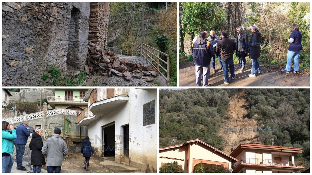 Danni per oltre un milione e 500mila euro in Valle Argentina: sopralluogo della Commissione governativa a Montalto Carpasio e Badalucco (Foto e Video)