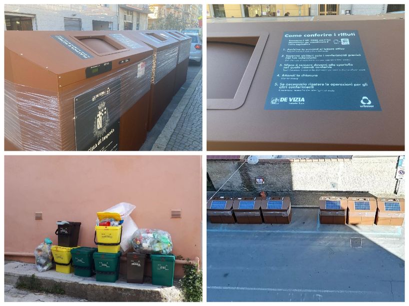 Imperia, posizionate le isole ecologiche: a gennaio partirà il nuovo servizio e 'addio' ai mastelli in centro (foto)