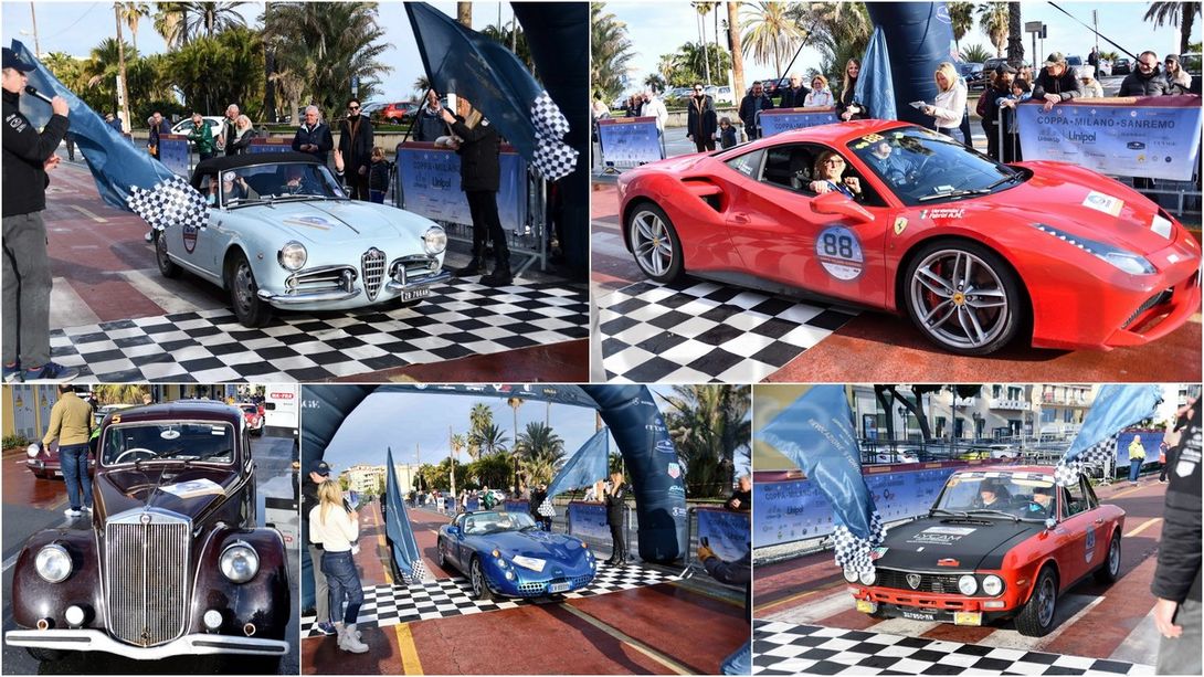 Arrivate nella città dei fiori le auto della XIII Rievocazione Storica della Coppa Milano – Sanremo (foto)