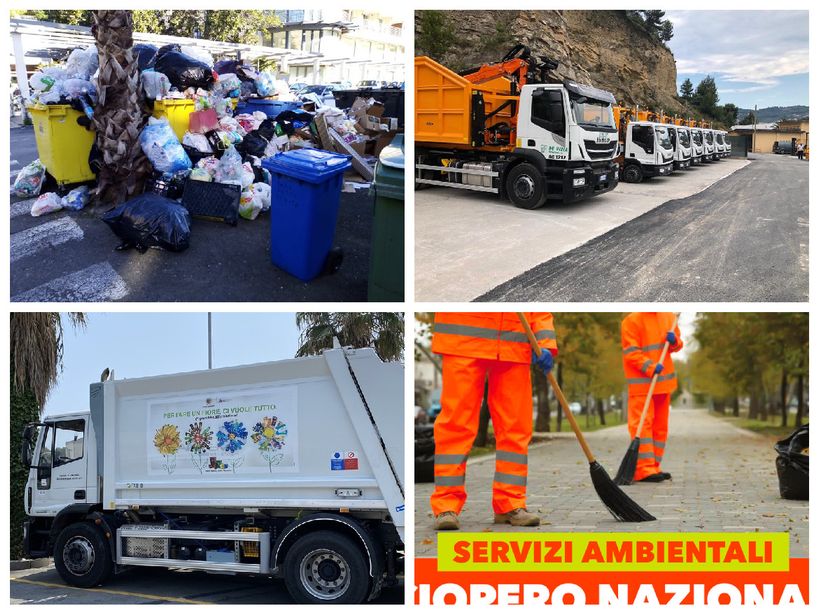 Raccolta rifiuti: oggi sarà un 'lunedì nero' anche in provincia di Imperia per lo sciopero dei netturbini