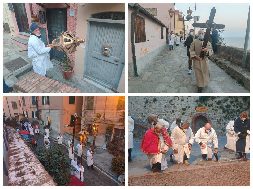 Imperia, al Parasio Via Crucis straordinaria per invocare la fine del conflitto in Ucraina: "Camminiamo con il Cristo e anche con i nostri fratelli profughi" (foto e video)