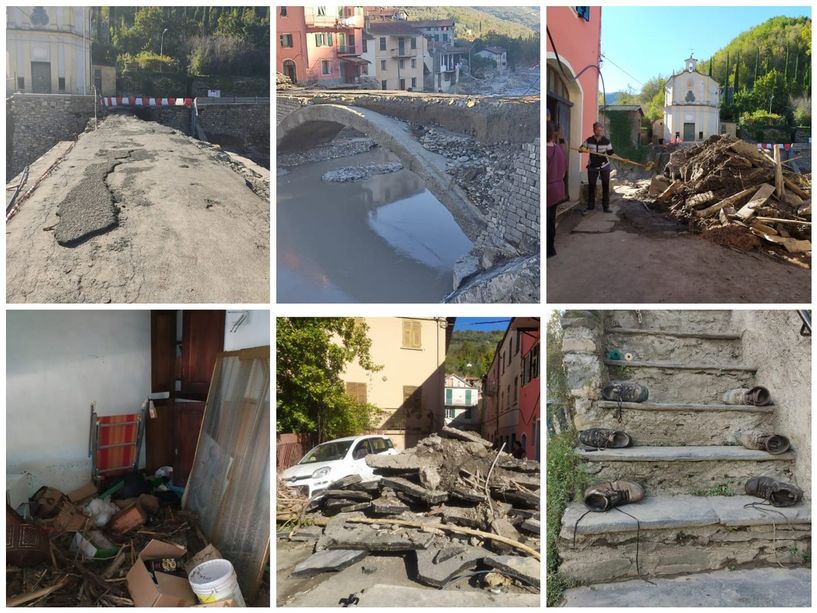 Maltempo, a Vessalico si rientra a casa dopo l'alluvione, l'appello di Manuela: &quot;Lasciateci pulire i fiumi&quot; (foto e video)
