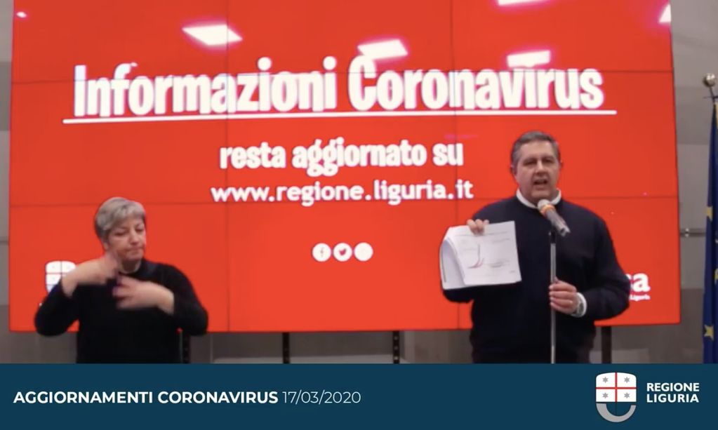 Coronavirus, Toti: "Aumenteremo i laboratori per fare più tamponi, ma ciò non serve a fermare l'epidemia" Coronavirus, Toti: "Aumenteremo i laboratori per fare più tamponi, ma ciò non serve a fermare l'epidemia"