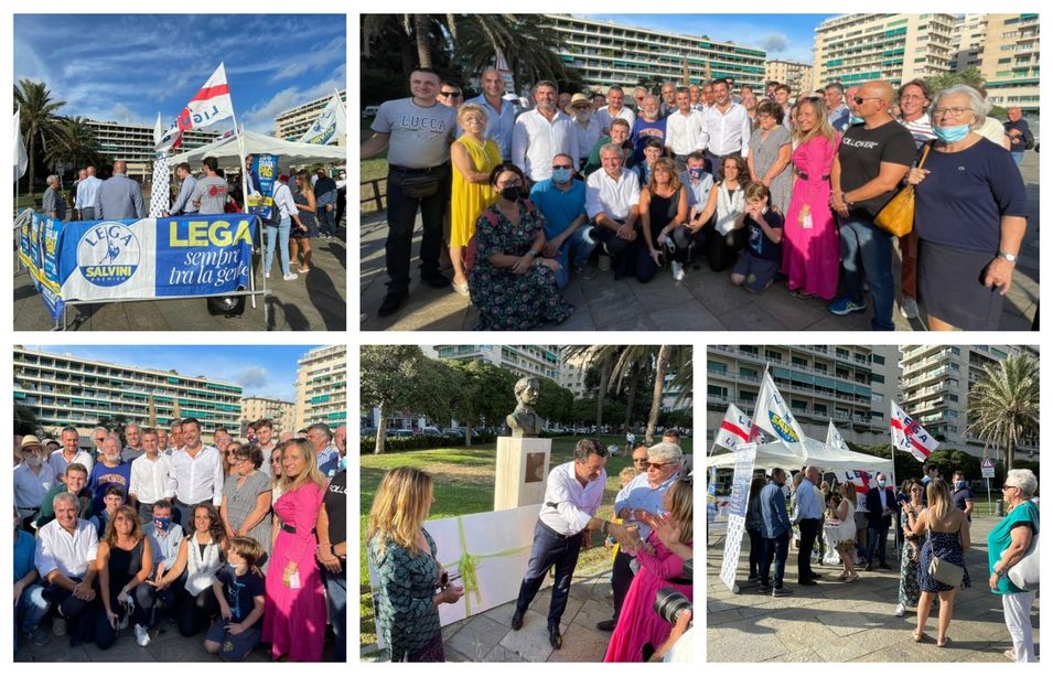 Matteo Salvini in visita a Genova: &quot;Noi abbiamo migliorato questo governo&quot; (FOTO e VIDEO)