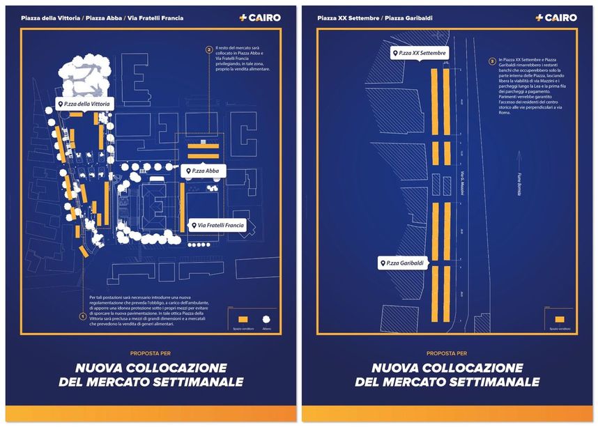 Cairo, una nuova collocazione per il mercato settimanale: la proposta del candidato sindaco Fulvio Briano