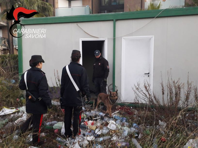 Ceriale, setacciata nuovamente dai carabinieri l’area T1. Quattro persone identificate e denunciate