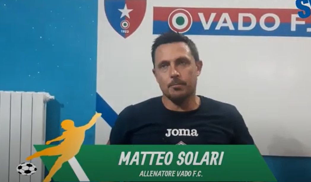 Calcio, Vado. Solari si gode prestazione e passaggio del turno: "Importante vincere contro una squadra forte, ma dobbiamo migliorare sotto molti aspett" (VIDEO)