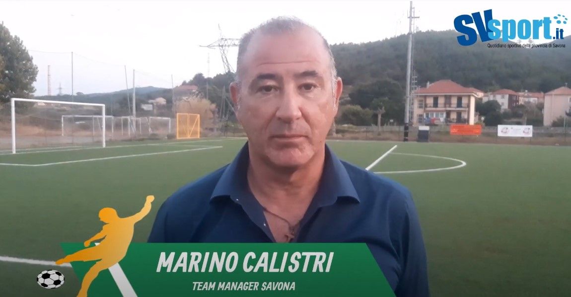 Calcio, Savona. Anche il team manager Calistri brinda al primo successo ufficiale: "Q&amp;V squadra ostica. La società sta crescendo in tutte le sue componenti" (VIDEO)