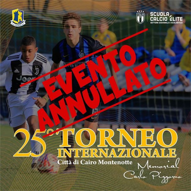 Calcio. La Cairese annulla la 25^ edizione del Torneo Internazionale di calcio Città di Cairo Montenotte