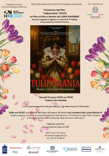 “Tulipomania”, il nuovo film di Liana Marabini in proiezione al Théâtre des Variétés di Monaco