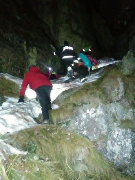 Val Pellice, il soccorso alpino salva quattro escursionisti bloccati dal ghiaccio