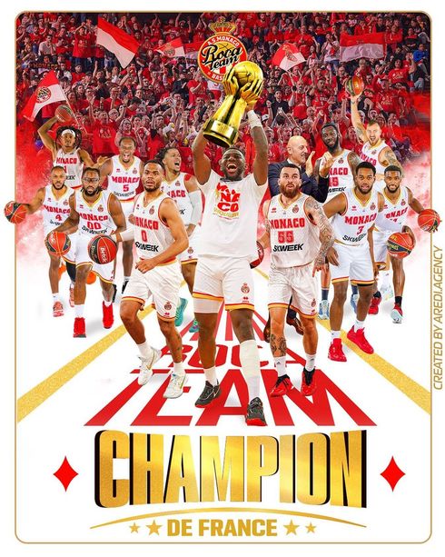 Il Roca Team scrive la storia del basket: Monaco è Campione di Francia! Il Roca Team scrive la storia del basket: Monaco è Campione di Francia!