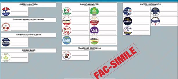 Varese, ecco la scheda elettorale: apre la Cazzato e chiude Bianchi Varese, ecco la scheda elettorale: apre la Cazzato e chiude Bianchi