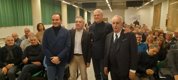 Il ministro Zangrillo in visita a Cuneo “benedice” l'ingresso di Civallero in Forza Italia [FOTO E VIDEO]