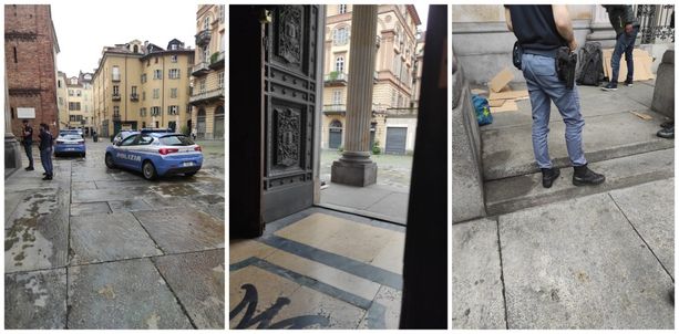 Degrado alla Consolata: fedele minacciato dal clochard che voleva usare il sagrato come wc a cielo aperto