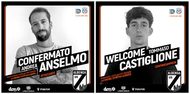 Calciomercato. L'Albenga ha ancora il suo treno, accordo rinnovato con Andrea Anselmo. Arriva anche Tommaso Castiglione Calciomercato. L'Albenga ha ancora il suo treno, accordo rinnovato con Andrea Anselmo. Arriva anche Tommaso Castiglione