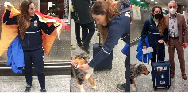 VIDEO. Sofia Goggia, accoglienza trionfale a Malpensa: applausi, bandiera e un festoso "bau" VIDEO. Sofia Goggia, accoglienza trionfale a Malpensa: applausi, bandiera e un festoso "bau"