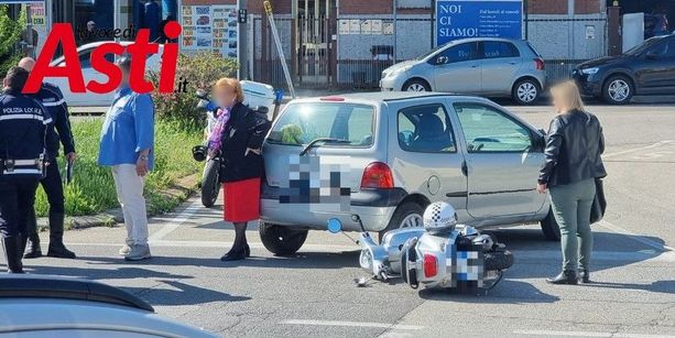 Incidente auto-scooter in corso Venezia
