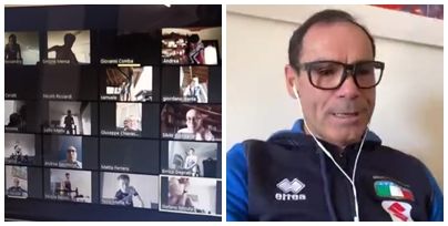 Giovani ciclisti delle squadre cuneesi in collegamento con il CT Davide Cassani  (VIDEO)