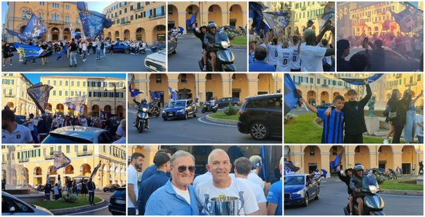 L'Imperia torna in serie D, la città esplode: piazza Dante si tinge di nerazzurro L'Imperia torna in serie D, la città esplode: piazza Dante si tinge di nerazzurro