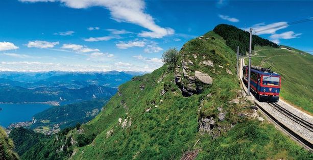 Viaggio sul Monte Generoso con il treno a cremagliera