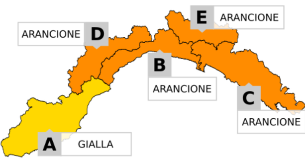 Maltempo: nuova perturbazione in arrivo, sulla nostra provincia sarà allerta gialla, arancione nel resto della Liguria Maltempo: nuova perturbazione in arrivo, sulla nostra provincia sarà allerta gialla, arancione nel resto della Liguria