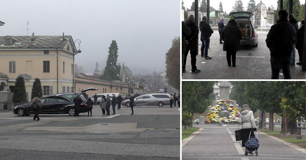 Covid, al Monumentale torna la processione dei carri funebri: “Un via vai continuo, oggi 85 funerali” (FOTO e VIDEO)