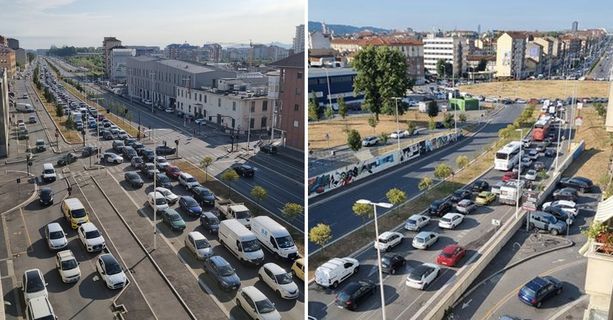 Code e traffico in piazza Baldissera, il Comune: &quot;Mettiamo un semaforo&quot;