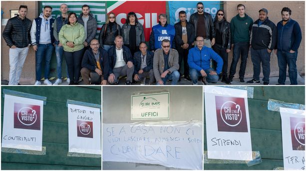 Sciopero alla Sublimis di Sanremo: 17 lavoratori senza stipendio da metà agosto, "Adesso basta" (foto e video)