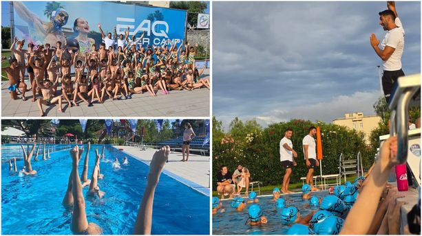 Nuoto e nuoto artistico, a Loano Elite Aquatics chiude in bellezza con 70 giovani a lezione dai campioni (FOTO e VIDEO)