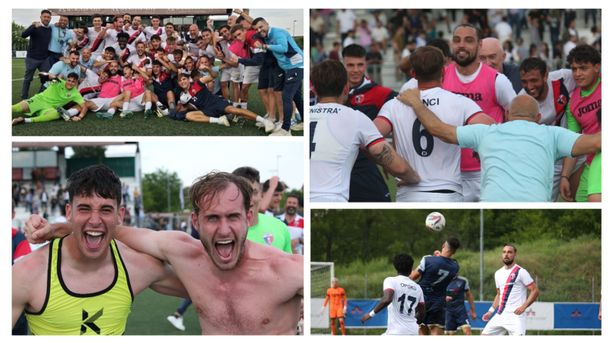 Calcio, il Vado vince i playoff. Gli scatti della vittoria di Vinovo e della festa rossoblu