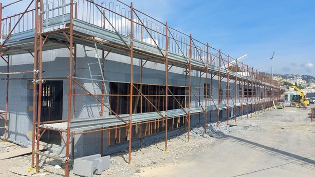 Sanremo: procedono speditamente i lavori per i nuovi spogliatoi di Pian di Poma, inaugurazione in estate (Foto)