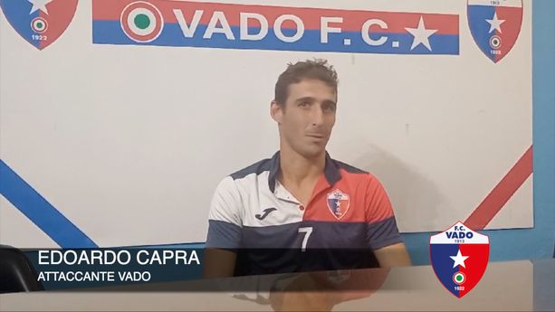 Calcio, Vado. Il primo gol ufficiale è di Capra: &quot;Felice per aver iniziato con una vittoria. Le nostre fiammate? Col tempo avremo un gioco organico&quot; (VIDEO)